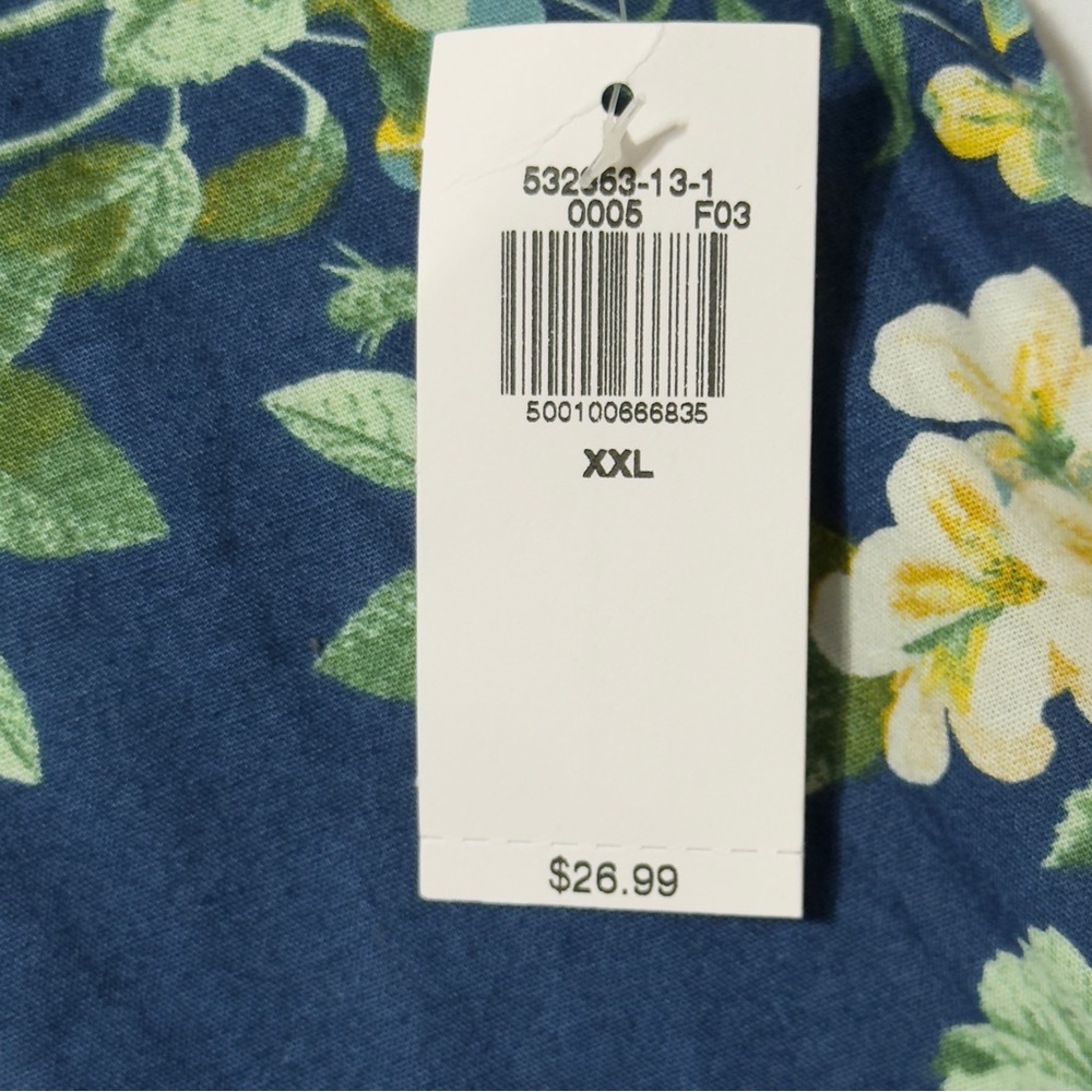NEW Old Navy Blue and Yellow Casual Button Down Shirt Excellent - Picture 5 of 12